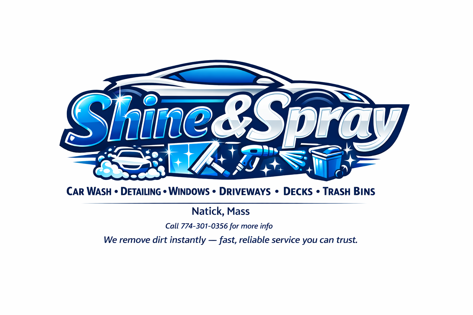 Shine & Spray logo